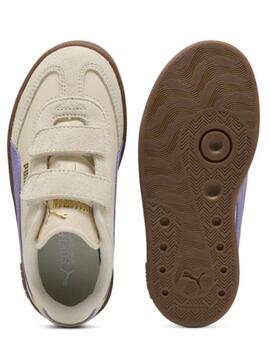 Zapatilla Puma Club II Era Beige/Lila Jr