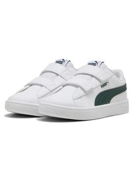 Zapatilla Puma Rickie Classic V Bco/Verde Jr