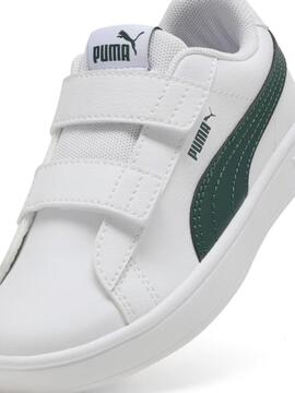 Zapatilla Puma Rickie Classic V Bco/Verde Jr