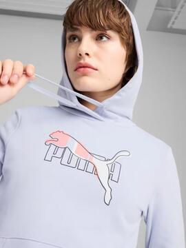 Sudadera Puma Ess Logo Lab W Lila