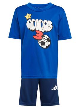 Conjunto Corto Adidas Fun Azulon Jr