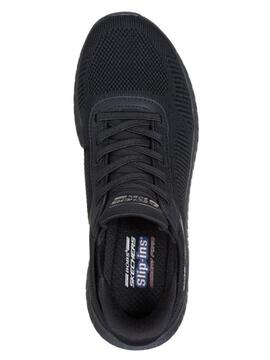 Zapatilla Skechers Bobs Squad W Negro