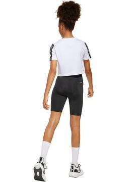 Conjunto Adidas 3S Blanco Negro Jr
