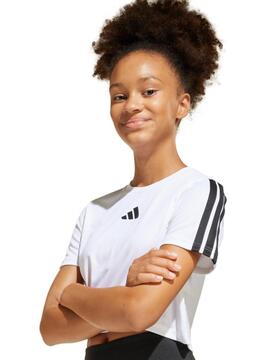 Conjunto Adidas 3S Blanco Negro Jr