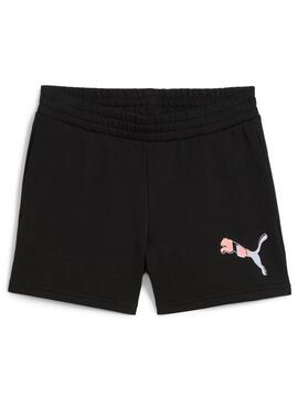 Pantalon Corto Puma Ess Logo Lab W Negro