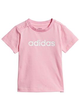 Camiseta Adidas Rosa Niña