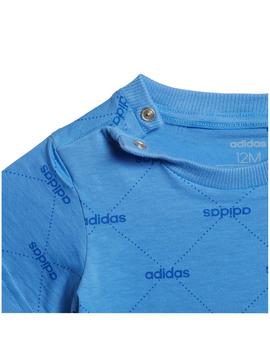 Camiseta Adidas Logo Azul Niño