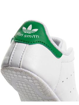 Patuco Adidas STAN SMITH CRIB Blan/Verde Bebé