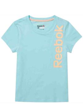 Camiseta Reebok Azul/Naranja Niña