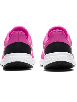 Zapatilla Nike Revolution Rosa/Plata Niña