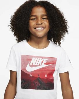 Camiseta Nike Blanco/Rojo Niño