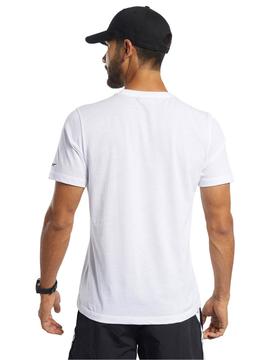 Camiseta Reebok Blanco Hombre