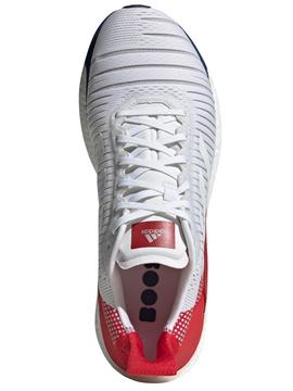 Zapatilla Adidas Solar Glide Blanco/Rojo Hombre