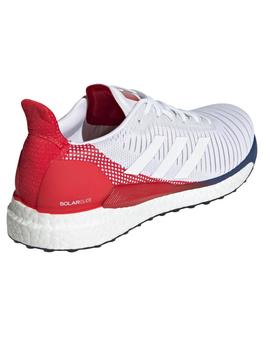 Zapatilla Adidas Solar Glide Blanco/Rojo Hombre