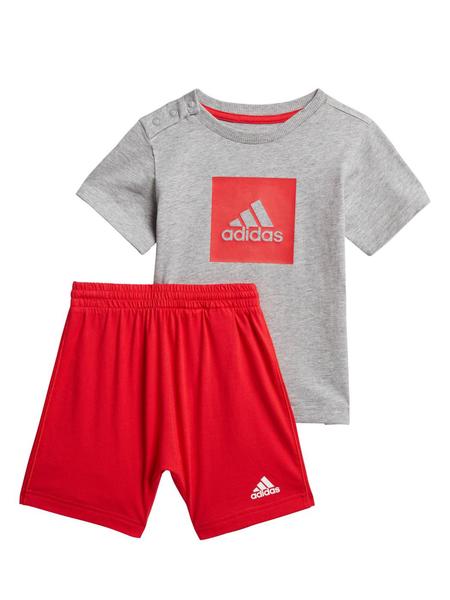 Diversidad De confianza habilitar Conjunto Adidas Gris/Rojo Bebe