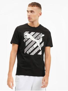Camiseta Puma Graphic Negro Hombre