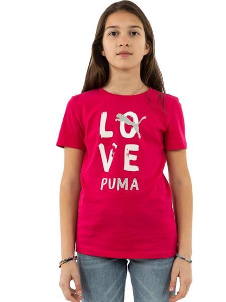 Mona Lisa tienda piel Camiseta Puma Alpha Rosa Niña