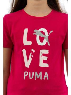Camiseta Puma Alpha Rosa Niña