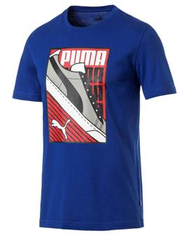 Camiseta Puma Sneaker Tee Azul Hombre