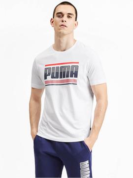 Camiseta Puma Graphic Blanco Hombre