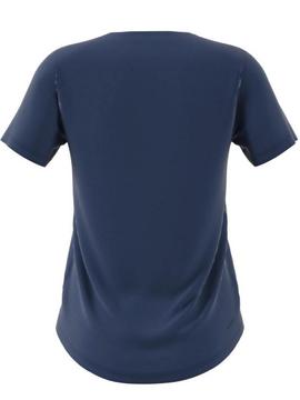 Camiseta Adidas Tecnica Azul Mujer