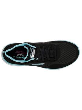 Zapatilla Skechers Forward Negro/Azul Mujer