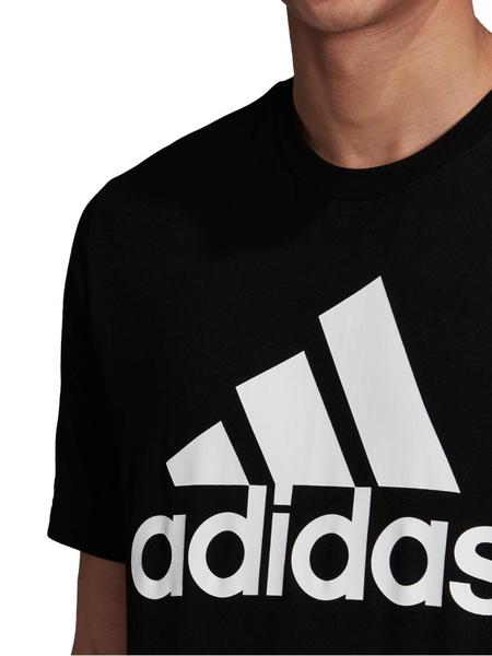 legumbres Perforar Ventana mundial Camiseta Adidas Negra Logo Blanco Hombre