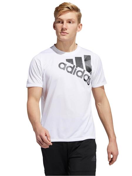 Camiseta Adidas Blanca Logo Hombre