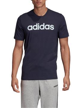 Camiseta Adidas Marino Logo Celeste Hombre