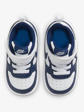 Zapatilla Nike Court Borought Blanco/ Azul