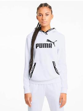 Sudadera Puma Amplified Blanco Mujer