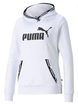 Sudadera Puma Amplified Blanco Mujer