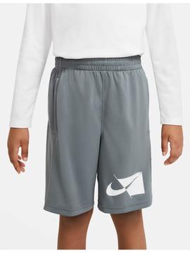 Pantalon Corto Nike Academy Gris Niño