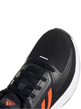 Zapatilla Adidas Runfalcon Negro/Naranja Unisex