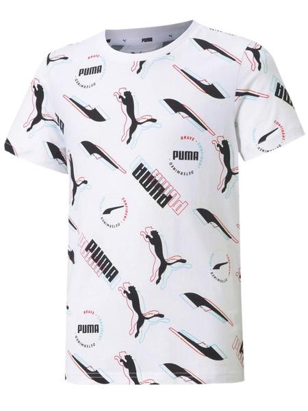 Camiseta Puma Alpha Blanco/Multi Niño