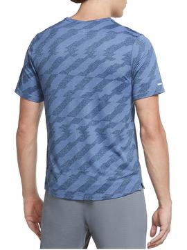 Camiseta Nike Tecnica Azul Jaspeado Hombre