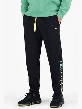 Pantalon Champion Negro/Verde Hombre