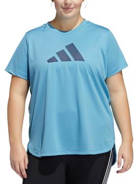 Camiseta Adidas Tecnica Celeste  Mujer
