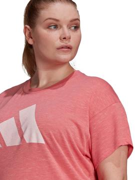 Camiseta Adidas Rosa Mujer