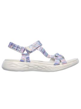 Chancla Skechers ON-THE-GO Bco/Multi Mujer