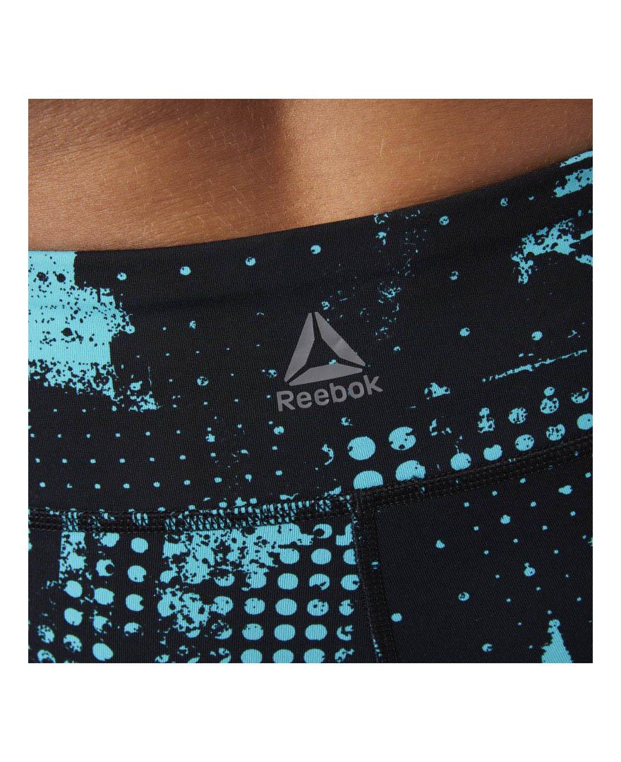 Malla Reebok Lux 3/4 Tight-Geocast Negro/Azul