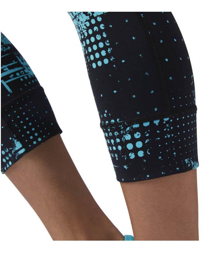 Malla Reebok Lux 3/4 Tight-Geocast Negro/Azul