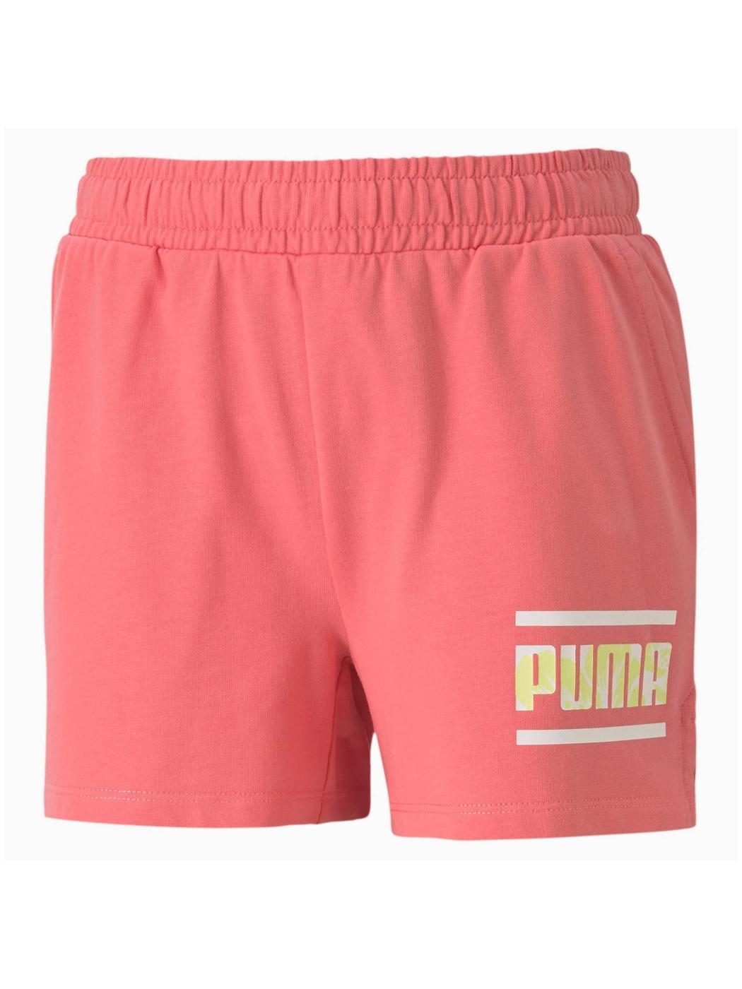 Pantalon Corto Puma Bublegum Rosa Niña