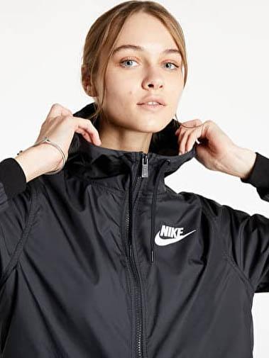 Cortavientos Nike Negro Mujer