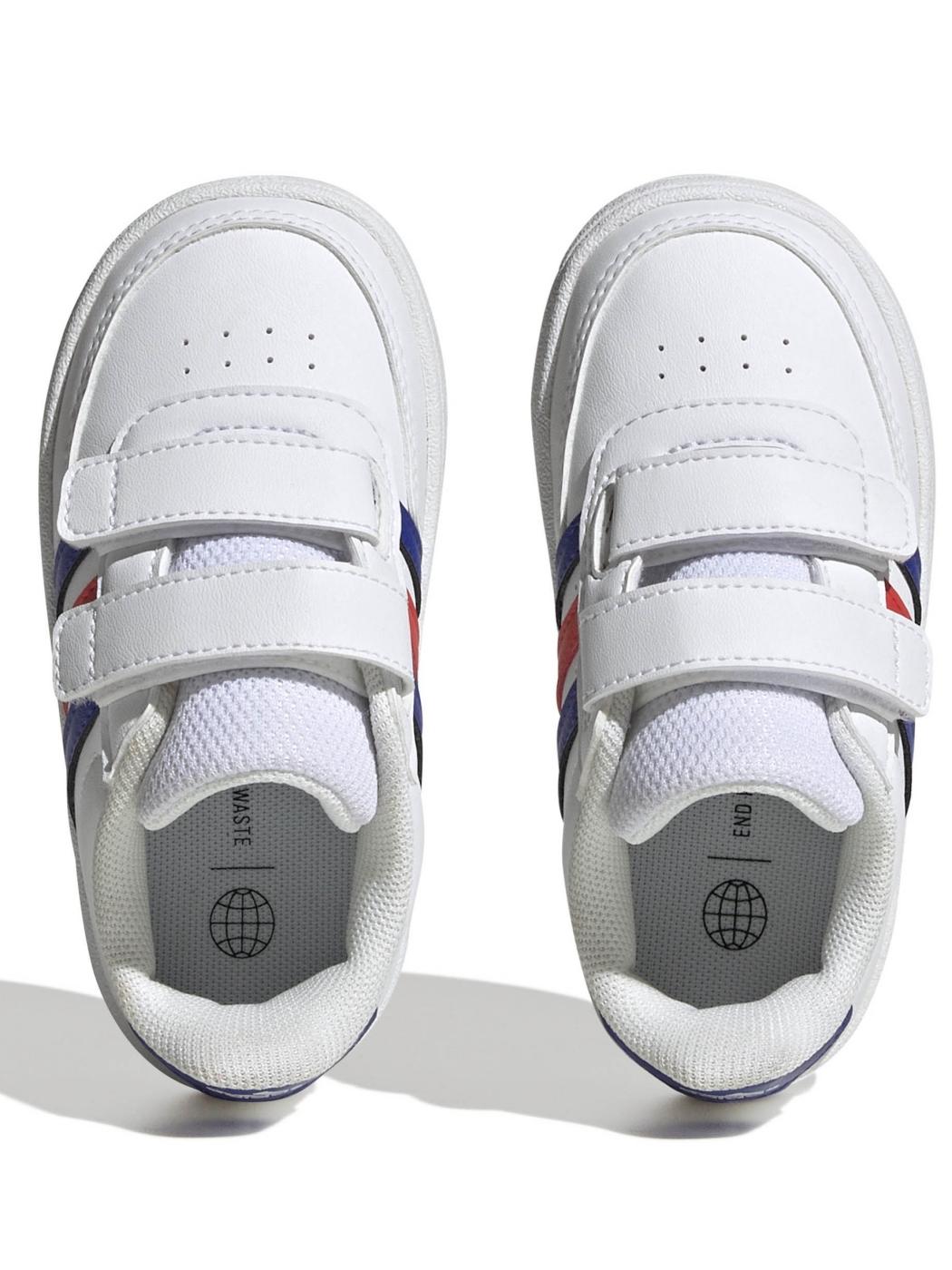 Zapatilla Adidas Breaknet Bco/Azul/Rojo Bebe