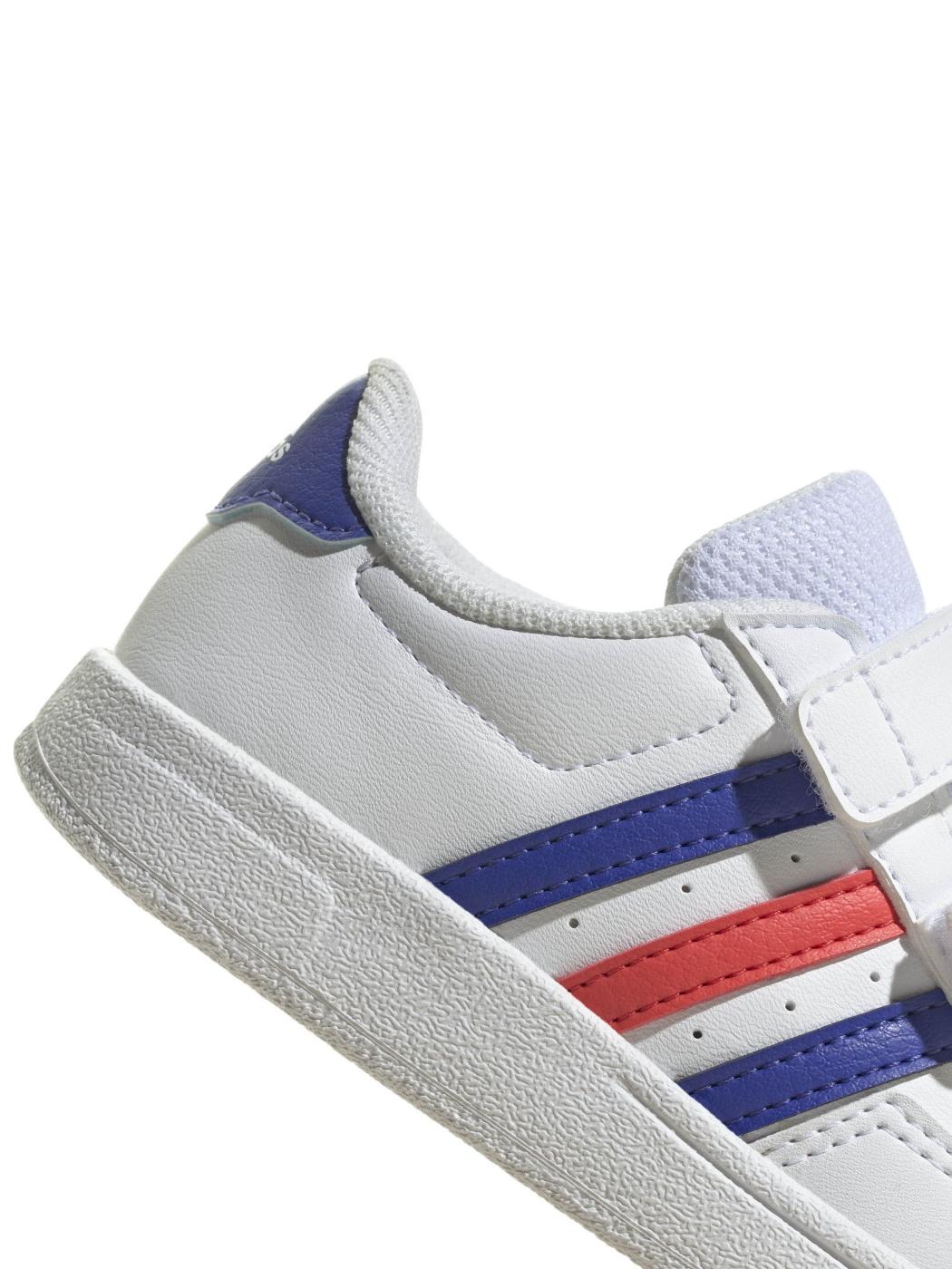 Zapatilla Adidas Breaknet Bco/Azul/Rojo Bebe