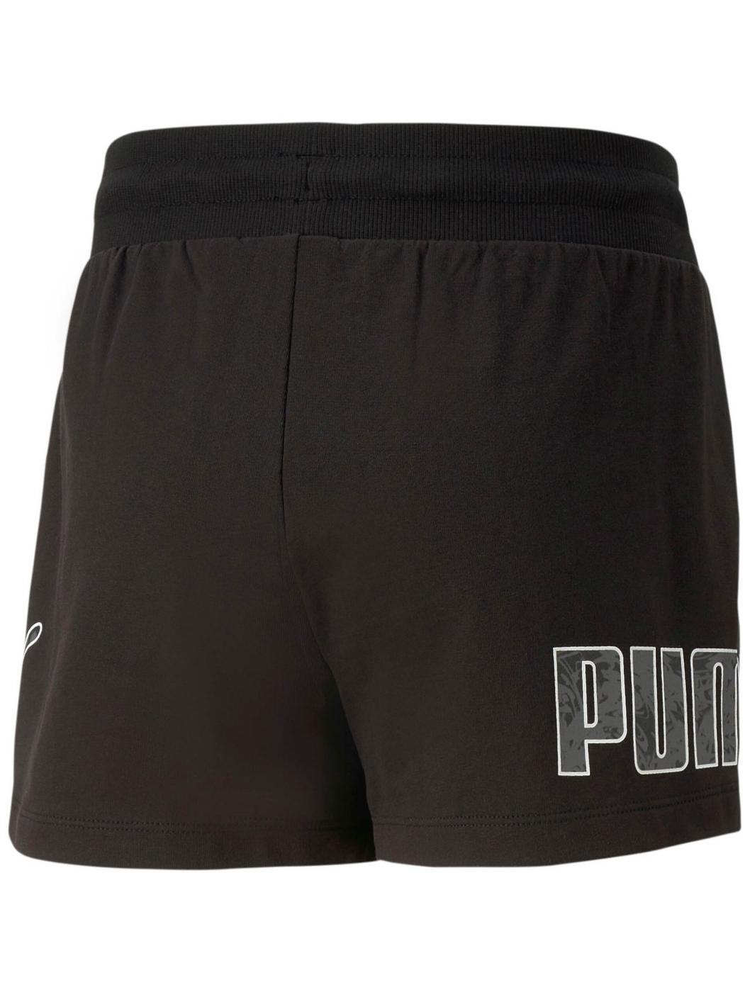 Pantalon Corto Puma Power Summer Negro Niña