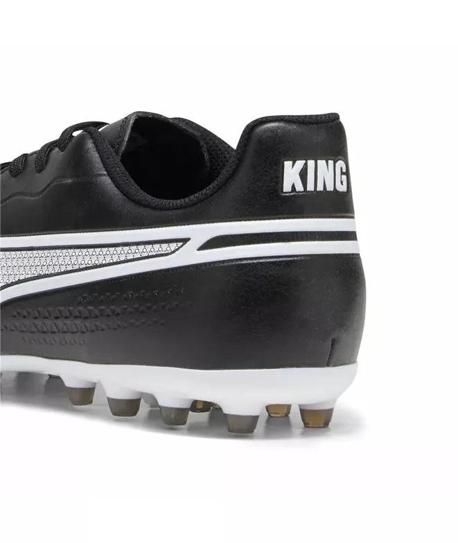 Bota Futbol Puma King Match Negro Blanco