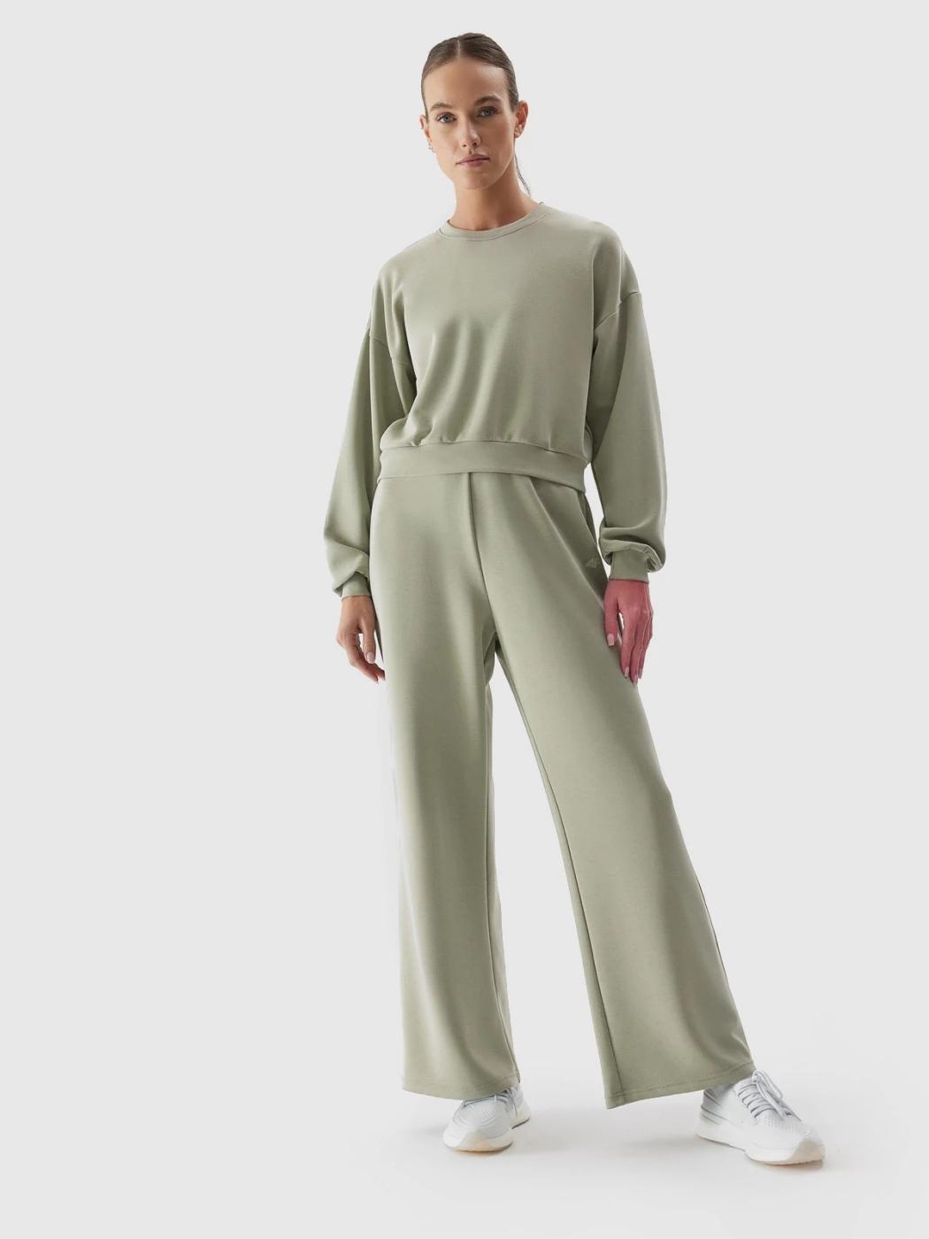 Sudadera 4F Verde Mujer