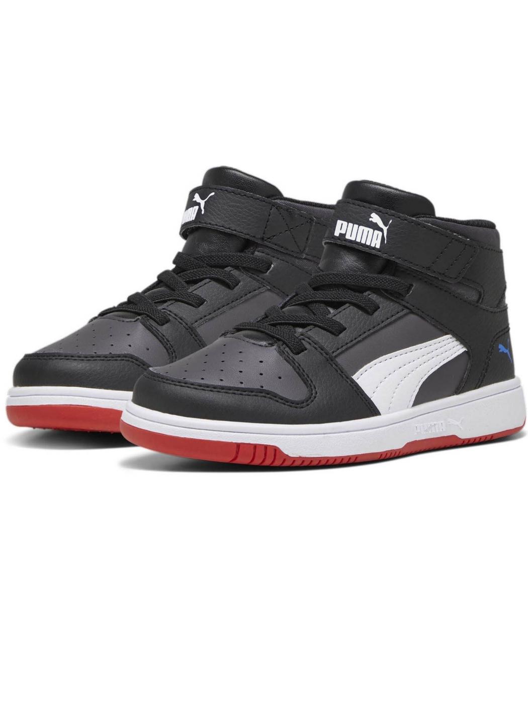 Botin Puma Rebound Layup Negro Niñ@